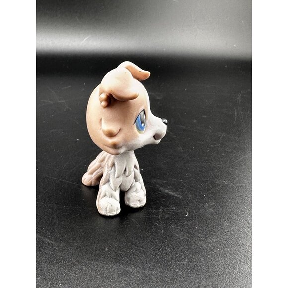Littlest Pet Shop LPS Authentic #67 2006 Hasbro Collie Dog Blue Eyes G1 V2 - Picture 4 of 6